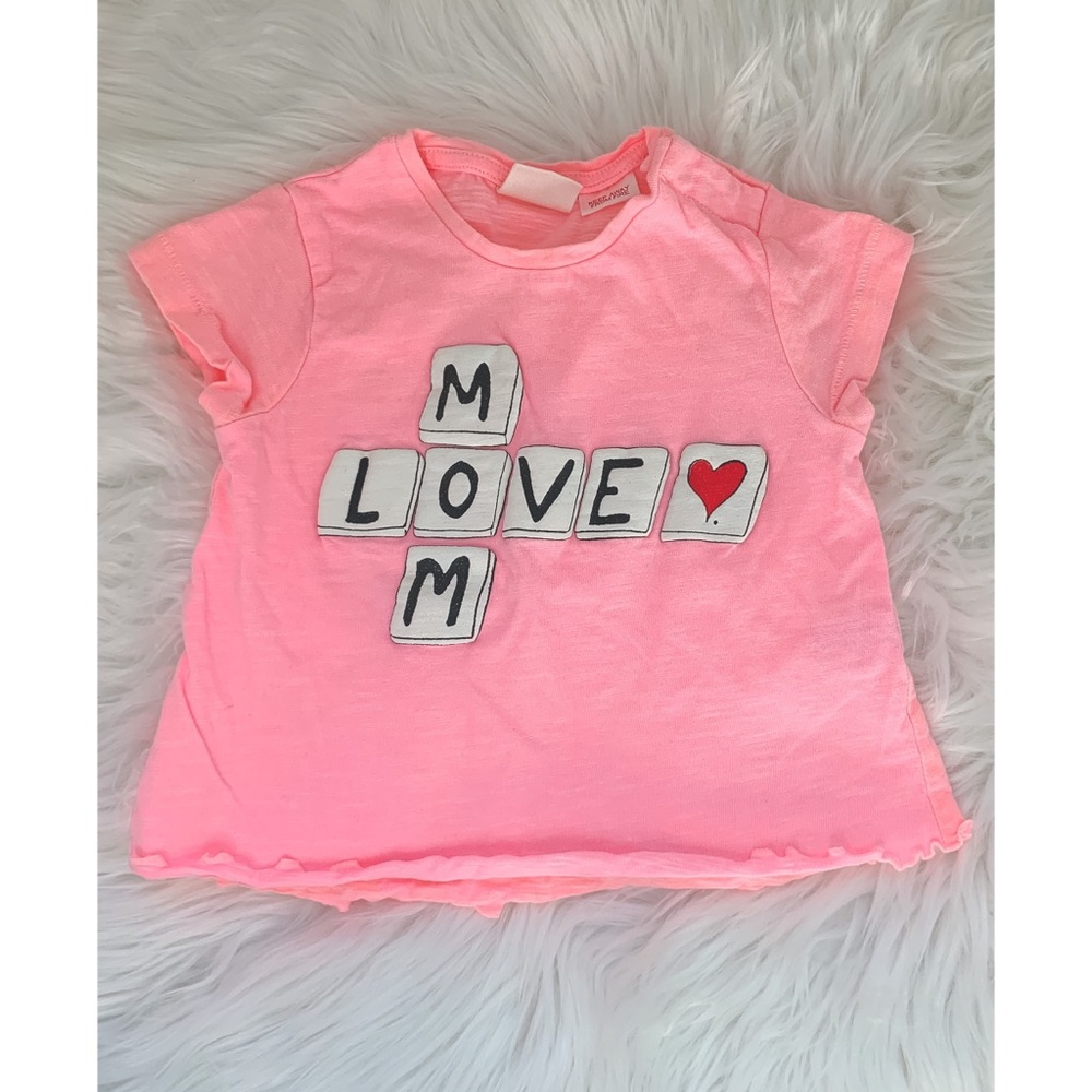 Zara Mom Love shirt - 12-18 months